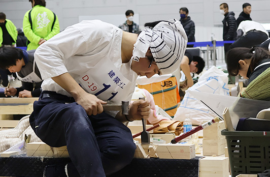 【敢闘賞】建築大工種 三浦 伸晃 選手